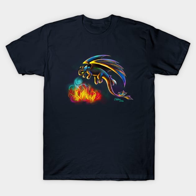 Dragon Flight T-Shirt by Ellador